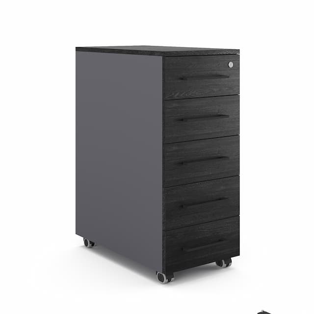 Тумба мобильная Kobor TМ5-40/80 graphite/wood