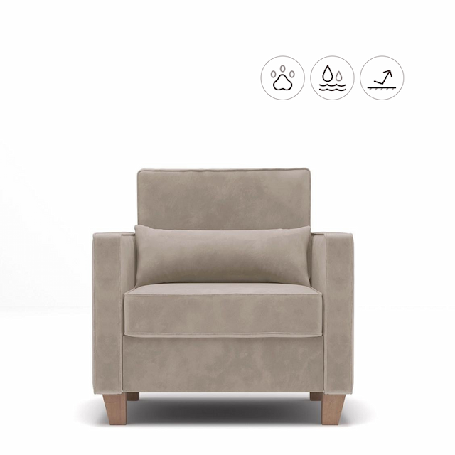 Кресло Мастерфабрик Ололара Kenya beige ткань велюр