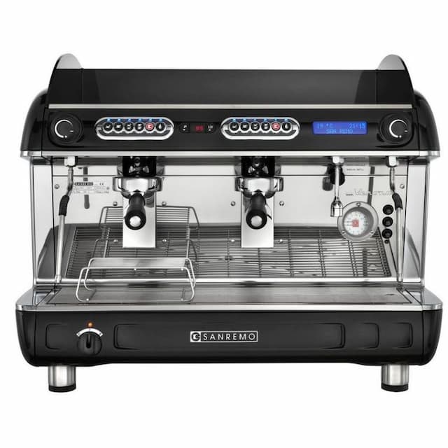 Кофемашина Sanremo Verona SED (автомат) 2 высокие гр. черная
