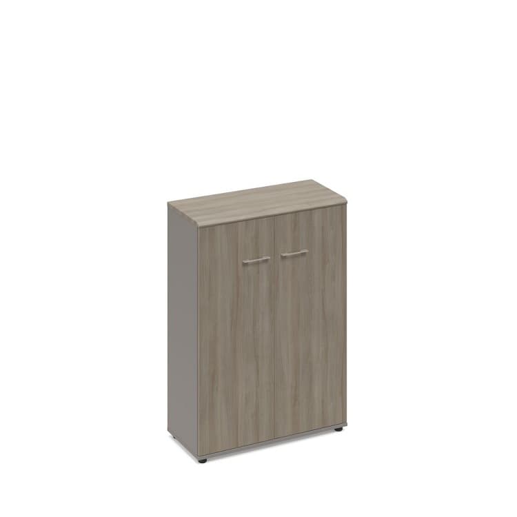 Шкаф средний закрытый (топ МДФ) Юнитекс МР 9364 МП/ВЛ/ВЛ мокко премиум (корпус) / вяз либерти (столешница, топ, фасад)