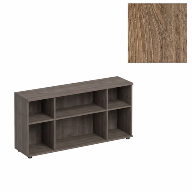 Каркас шкафа комбинированного низкого Юнитекс Комфорт К.521 ШТ (154x38x75) дуб шамони темный