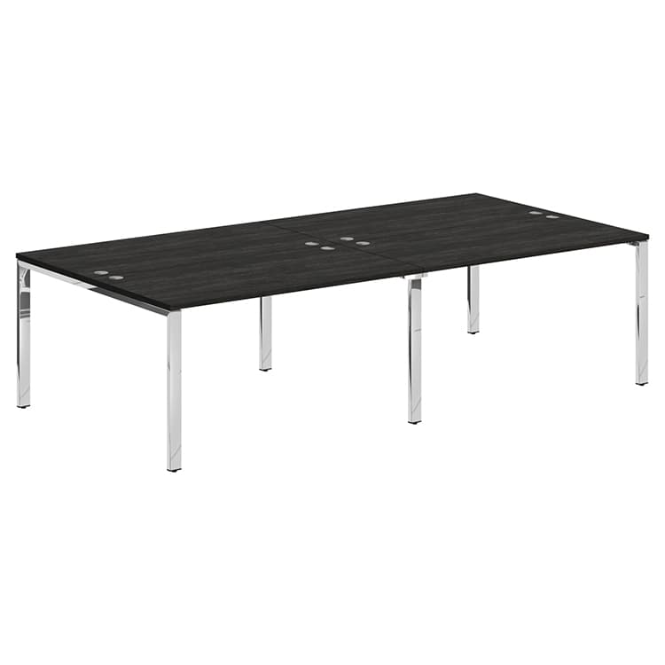 Стол 4-х местный Skyland XGWST 2814.1 дуб юкон/нержавейка полированная 2800х1406х750 XTEN GLOSS