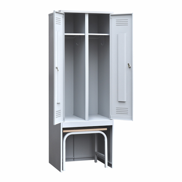 Шкаф для одежды двухстворчатый Металл Сити 1860х600х500 мм