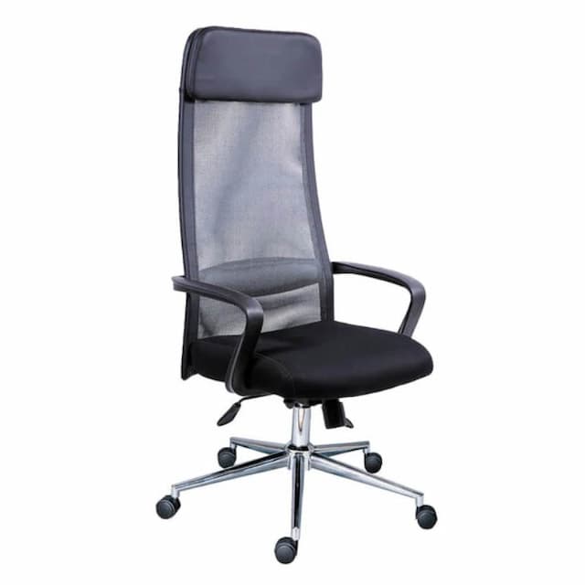 Кресло для руководителя Мирэй МГ-17 хром паук ТГЛ, сетка