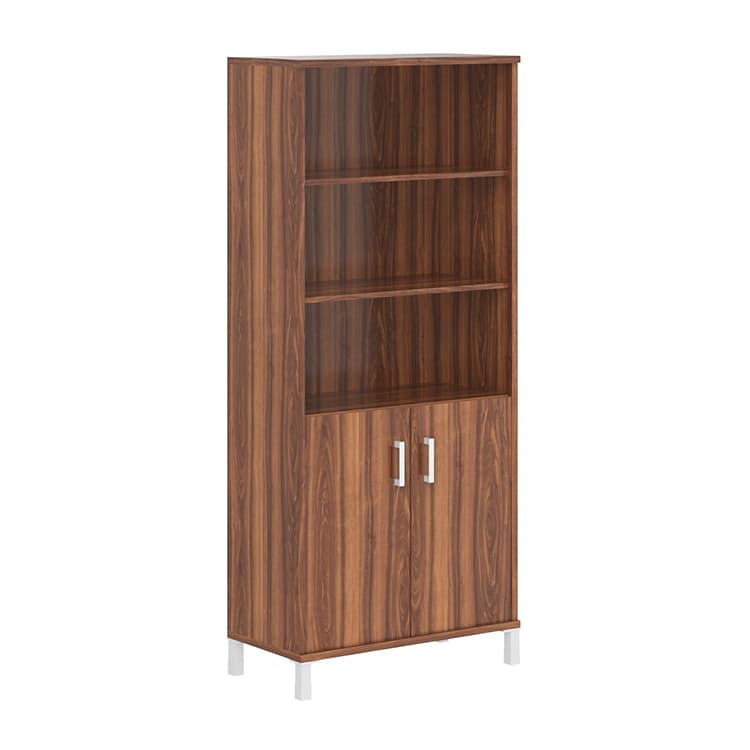 Шкаф высокий с глухими малыми дверьми Skyland B 430.2 орех даллас 900х450х2054 BORN