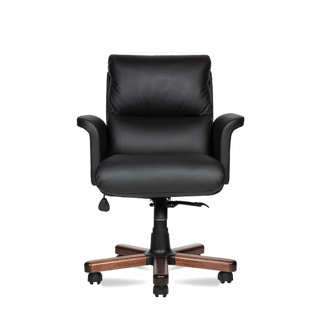 Кресло офисное Мирэй VIP низкая спинка/подлокотники VIP/крестовина LX