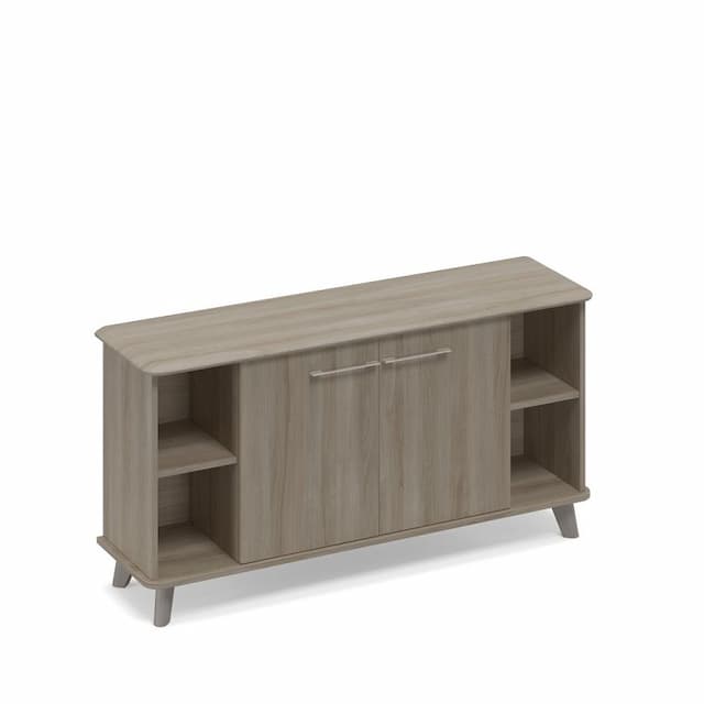 Шкаф низкий полузакрытый греденция Юнитекс ТМ 340 ВЛ/ВЛ/ВЛ вяз либерти