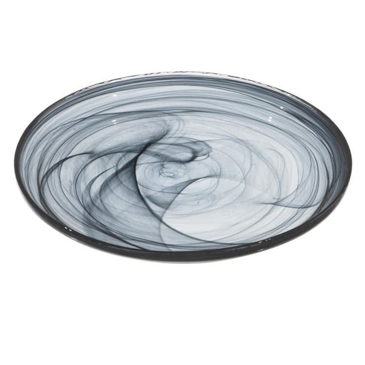 Тарелка ARDACAM Leona ARD 1474.43 d 21 см h 2 см (стекло, цвет / декор бело-черный)