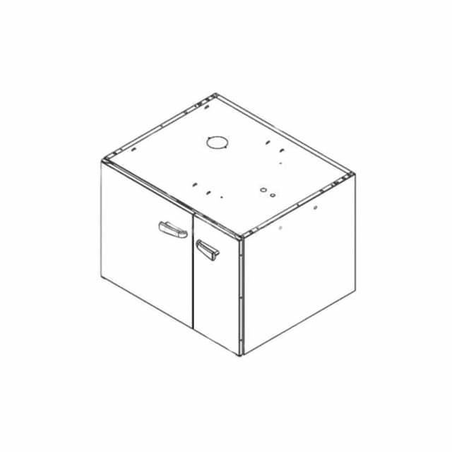 Шкаф нейтральный с 2 распашными дверцами LAINOX NAN071