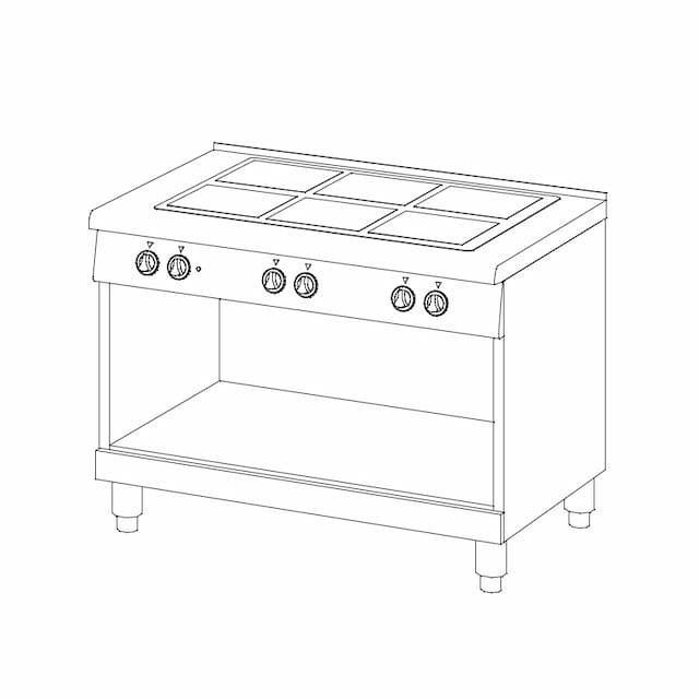 Плита со стеклокерамической поверхностью Ascobloc MEH 700