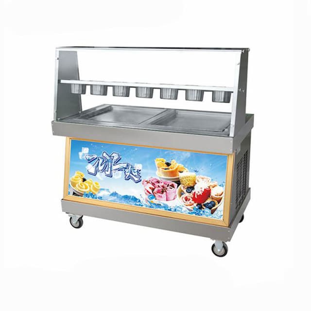 Фризер для ролл мороженого Foodatlas KCB-2Y (контейнеры, световой короб)