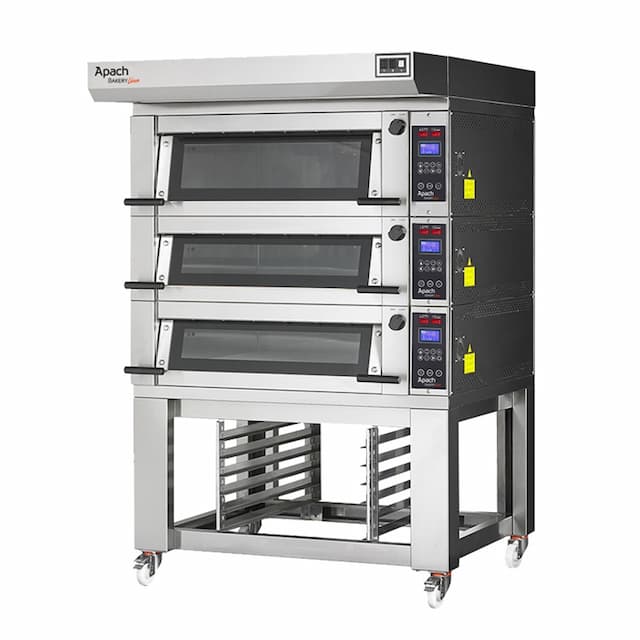 Печь подовая с подставкой с направляющими APACH BAKERY LINE E4LK2S DP